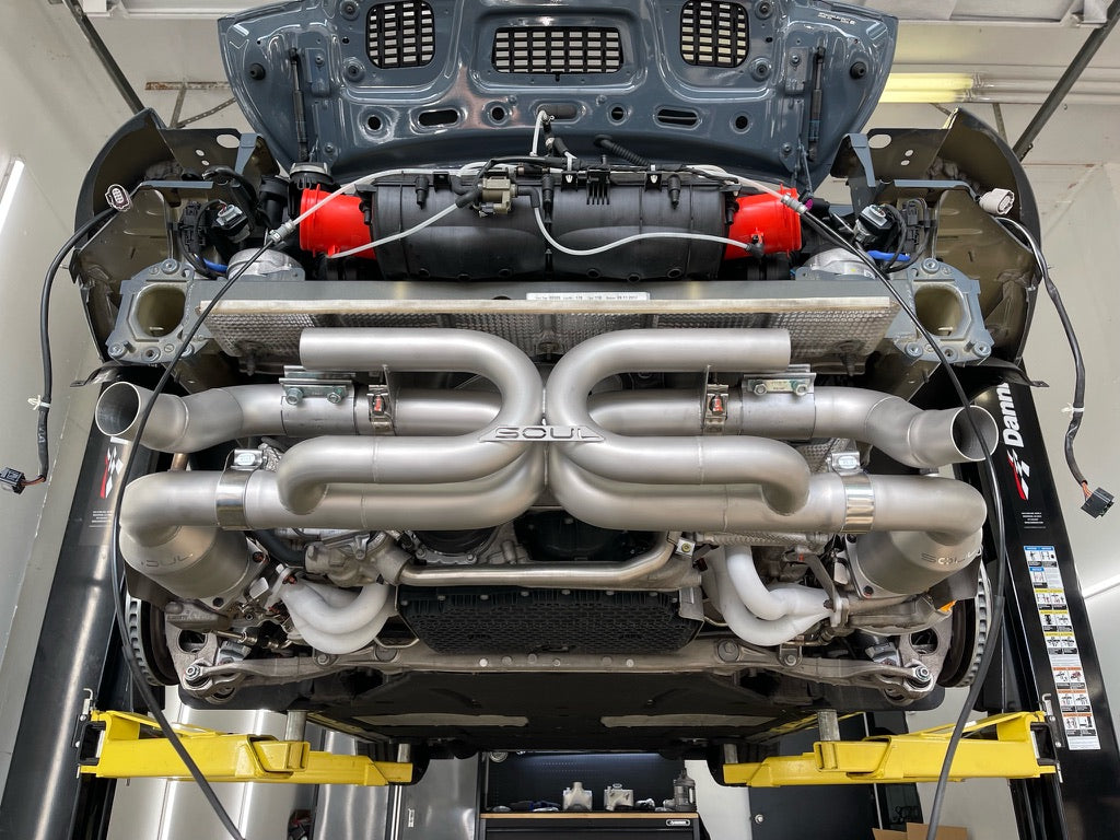 Porsche performance exhaust installed by EuroCustomsPR