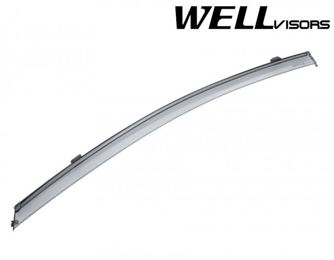 WellVisors Window Deflectors for Hyundai Elantra Sedan 2017+ with Black trim