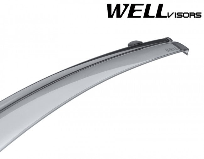 WellVisors Window Deflectors for Hyundai Elantra Sedan 2017+ with Black trim
