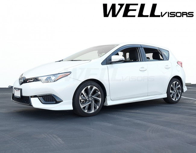 WellVisors Side Window Deflectors for Scion iM Toyota Corolla iM 16-18 Premium Series