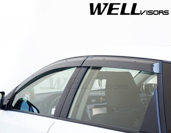 WellVisors Side Window Deflectors for Scion iM Toyota Corolla iM 16-18 Premium Series