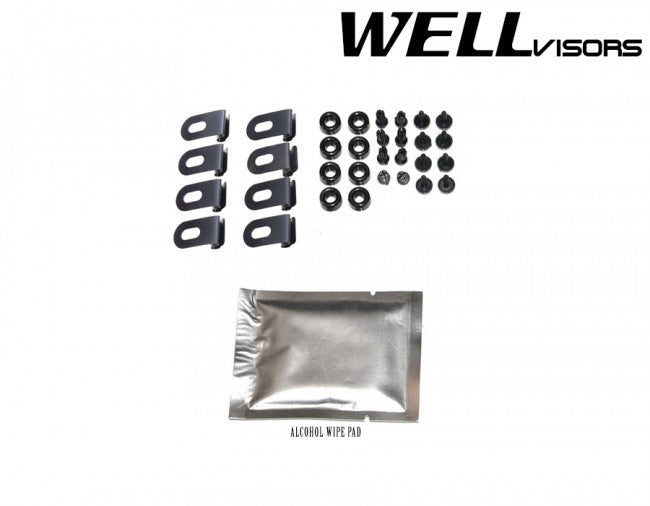 WellVisors Side Window Deflectors for Scion iM Toyota Corolla iM 16-18 Premium Series