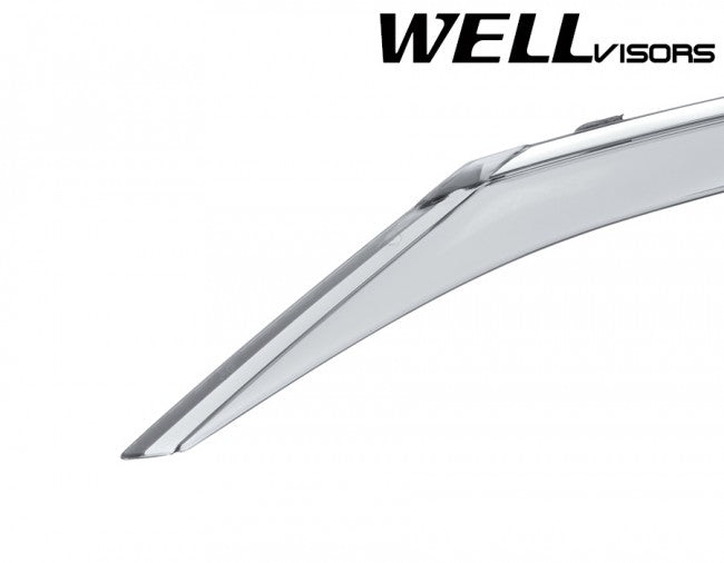 WellVisors Side Window Deflectors Toyota Camry 15-17 With Chrome Trim