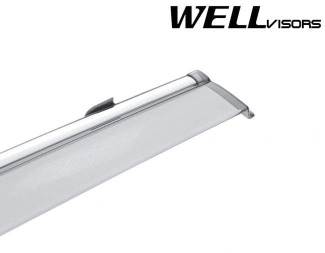 WellVisors Side Window Deflectors Toyota Camry 15-17 With Chrome Trim