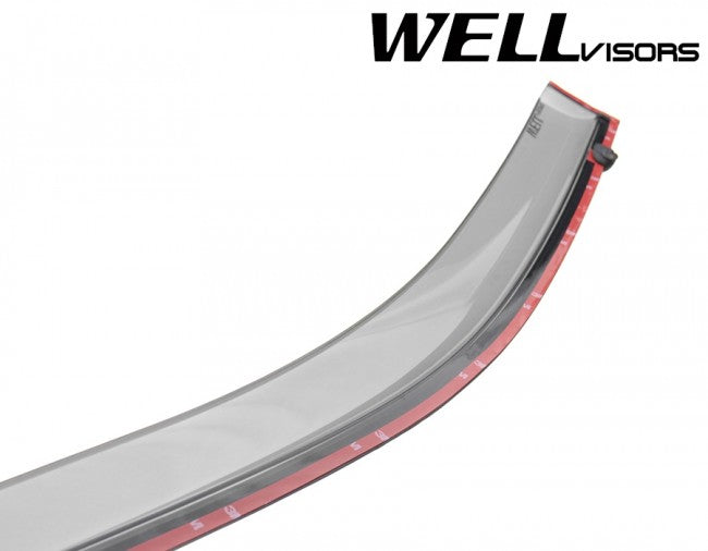 WellVisors Side Window Deflectors Toyota Camry 15-17 With Chrome Trim