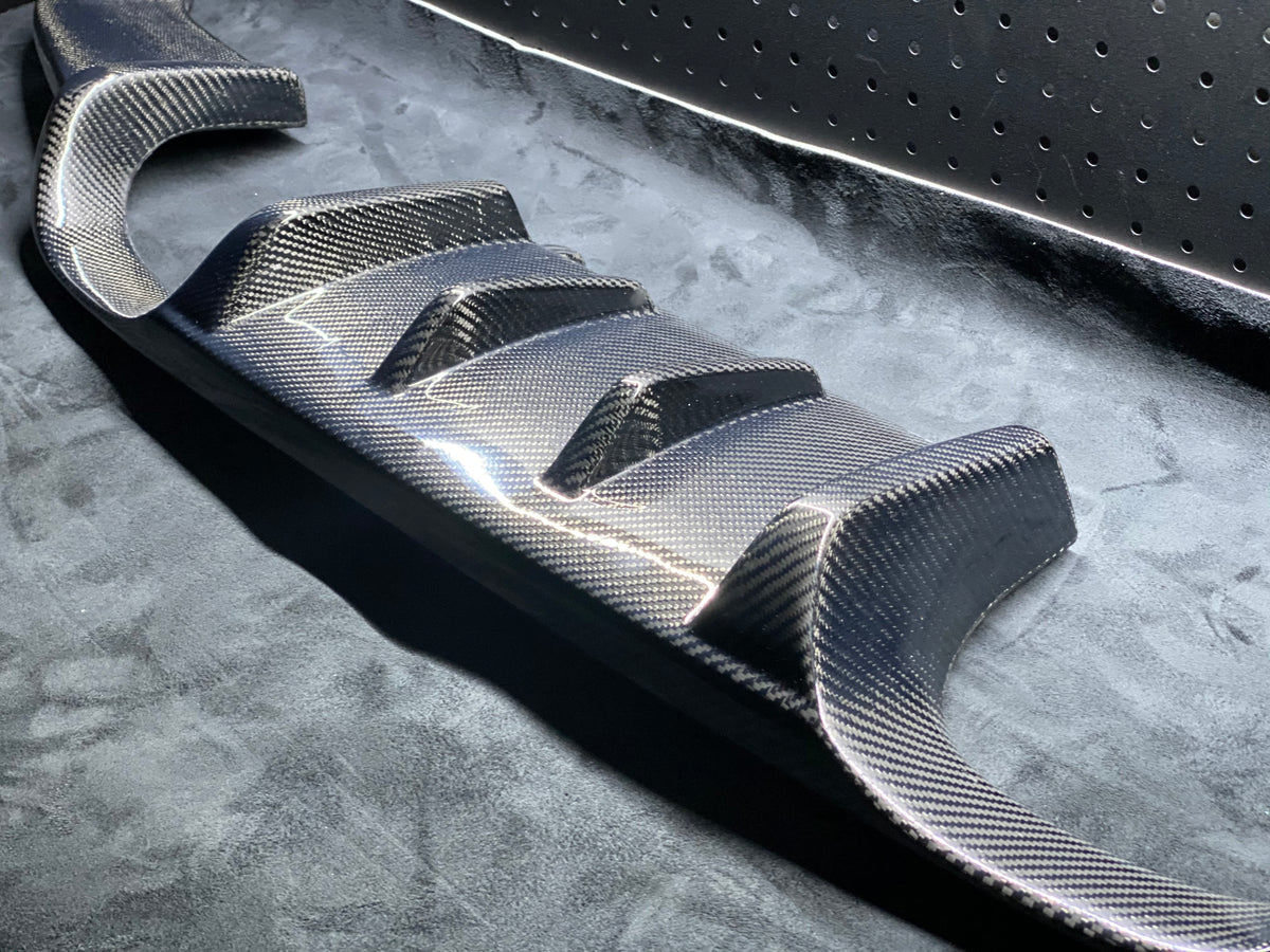 BMW E92/E93 M3 H Style Carbon Fiber Rear Diffuser