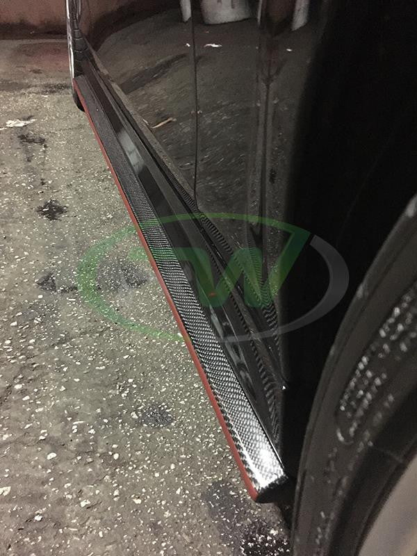 Mercedes W204 C63 RW Carbon Fiber Side Skirt Extensions