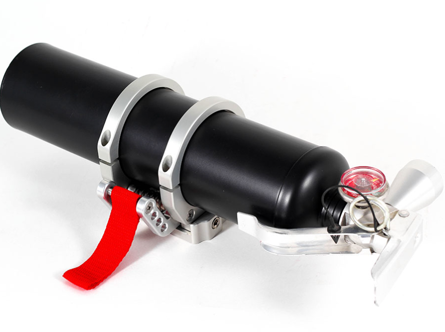 Rennline Quick Disconnect Fire Extinguisher Mount - 74+ 911/964/993/944/968/996/986/997/987/991/991.2/981/981.2/718/992