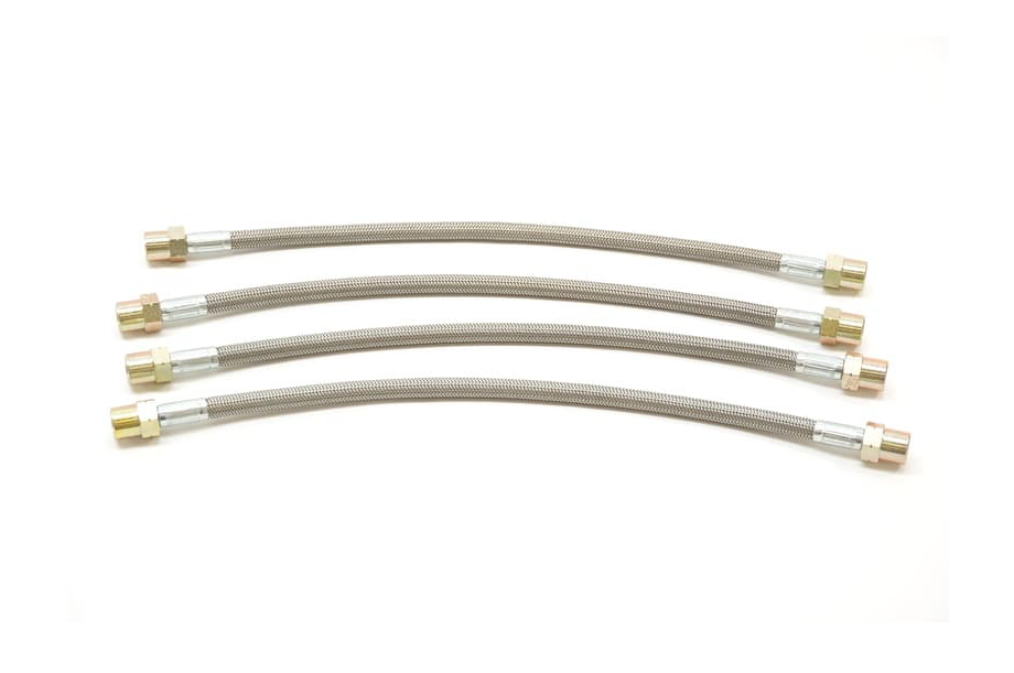 Porsche Carrera 991.2 Brake Hose Set - Steel Braided with Clear Protective Jacket