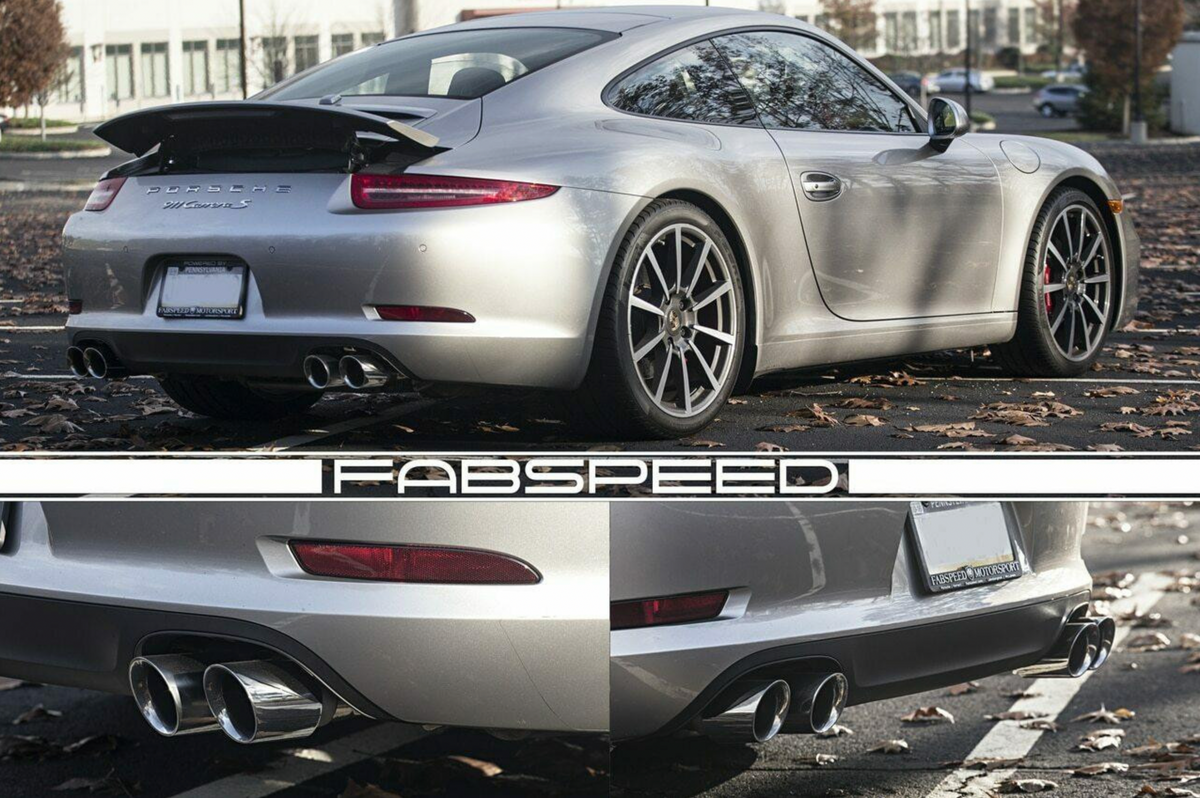 Fabspeed Porsche 991.1 Carrera Deluxe Quad-Style Tips (PSE/Carrera S) (2012-2016)