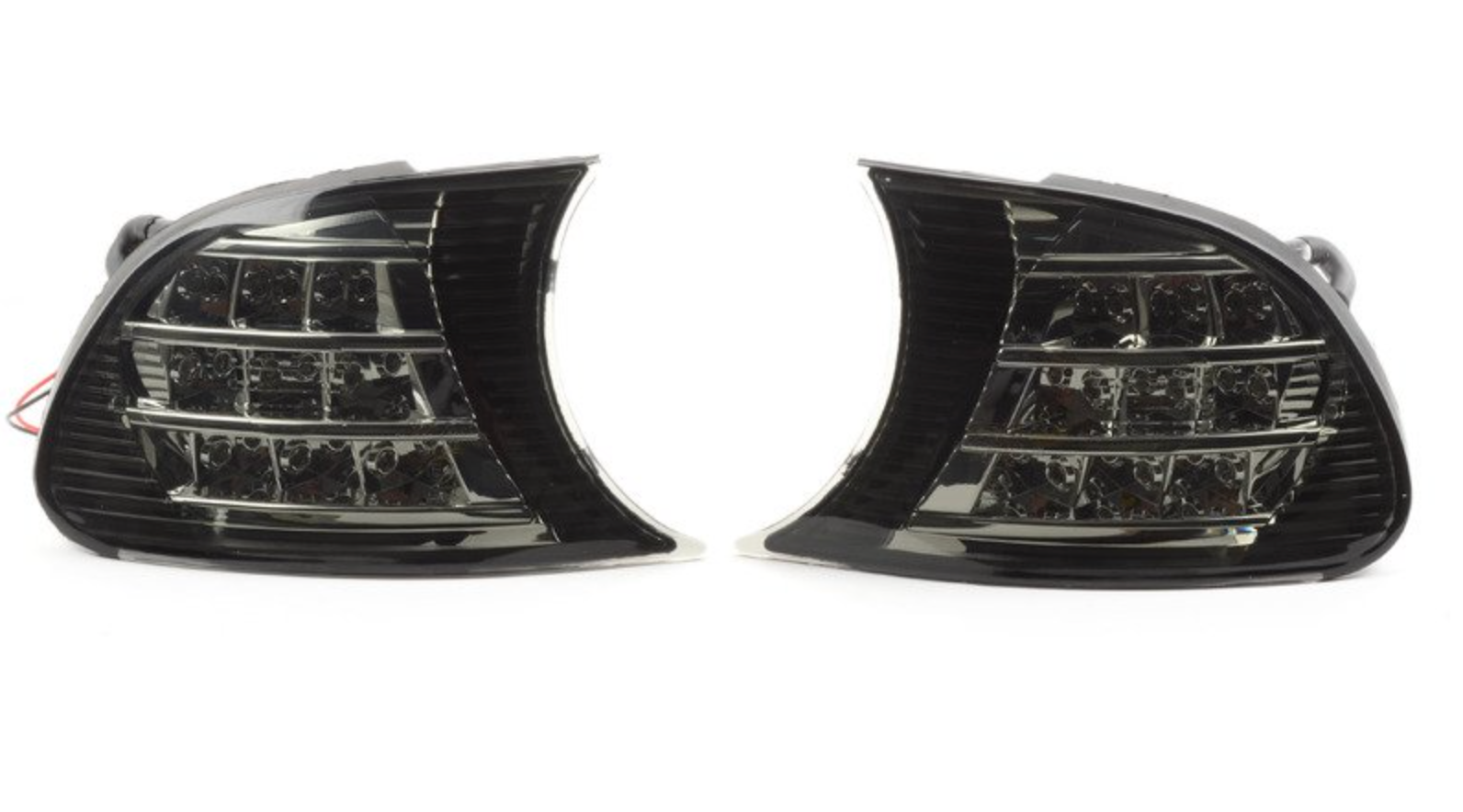 BMW E46 M3 and Coupe Pre LCI Smoked LED Front Corner Lights with A EuroCustomsPR