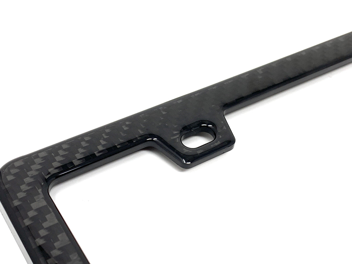 Real Carbon Fiber Standard License Plate Frame