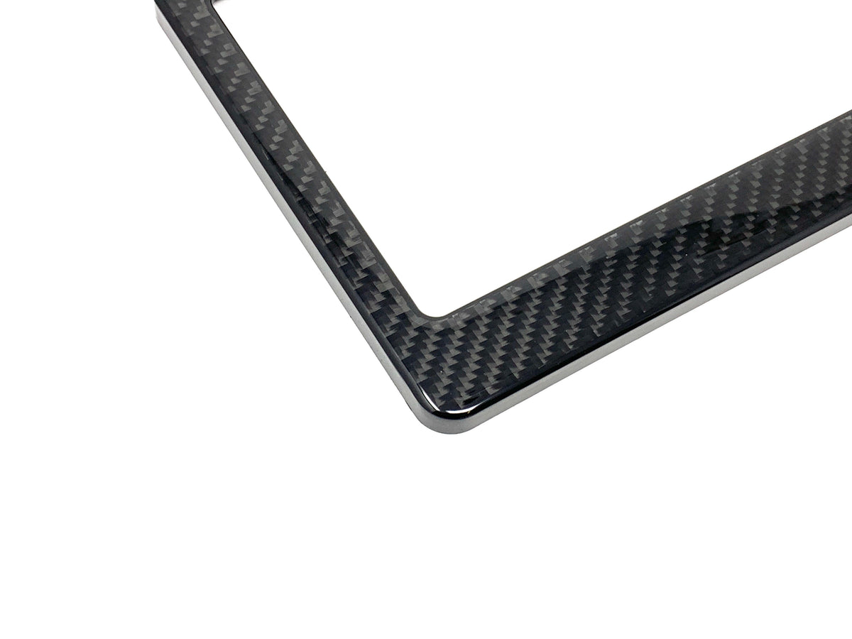 Real Carbon Fiber Standard License Plate Frame