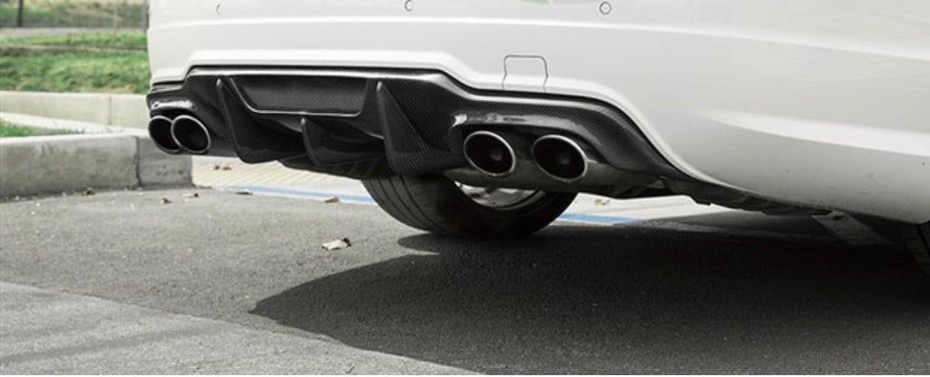 Mercedes W204 2012+ Version 2 Carbon Fiber Diffuser