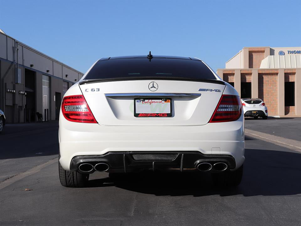 Mercedes W204 2012+ Version 2 Carbon Fiber Diffuser