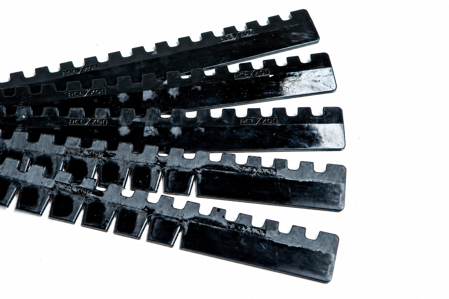 Five heavy-duty Acexxon front lip protection strips