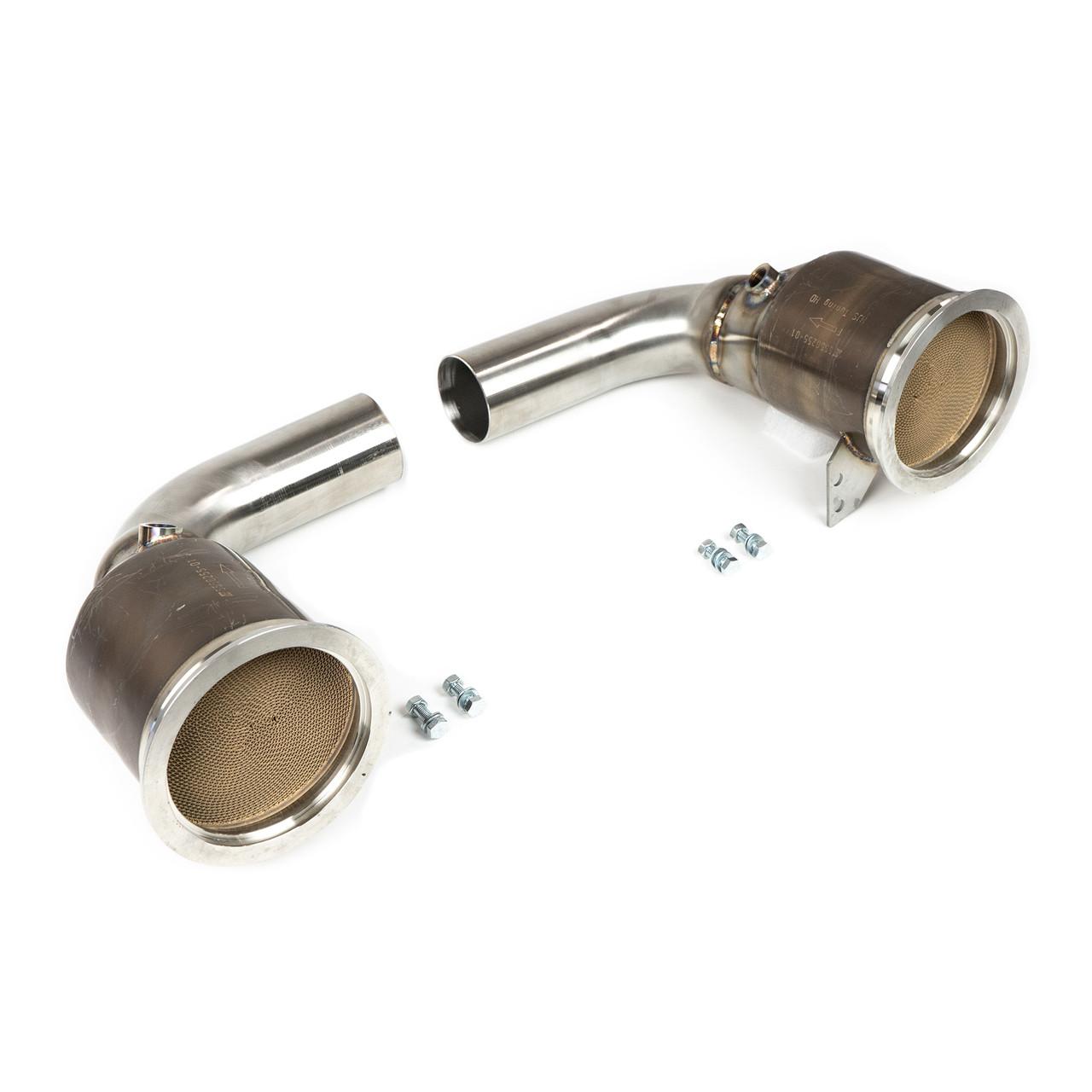 Fabspeed Porsche 992 Twin Turbo / Twin Turbo S Sport Catalytic Converters (2021+), view 7