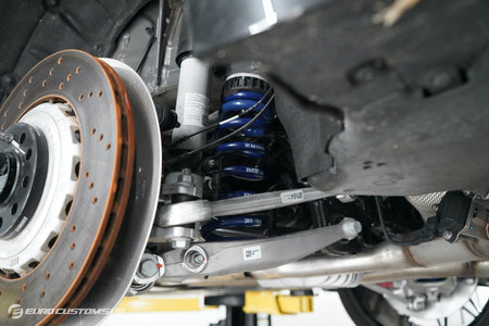 H&R 28616-1 rear Sport Spring installed on a BMW G80 M3