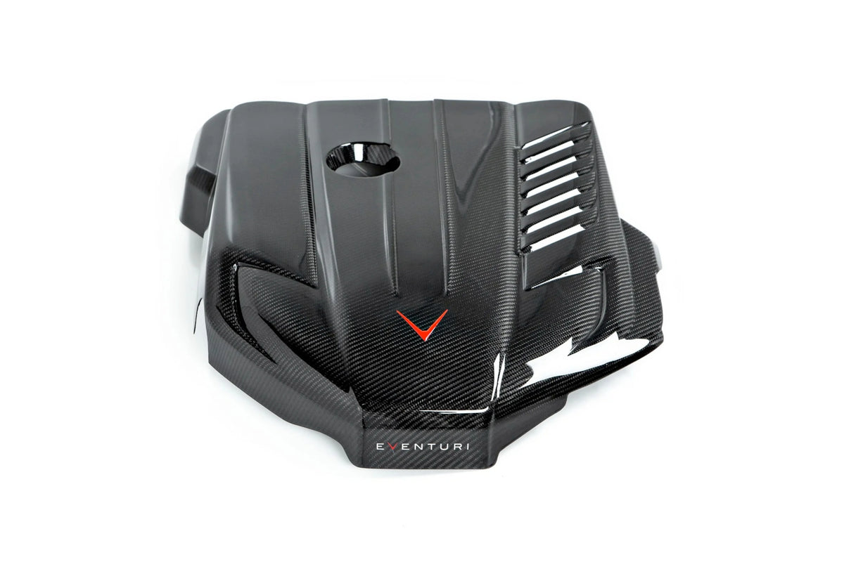 Eventuri Toyota Supra MK5 carbon engine cover detail
