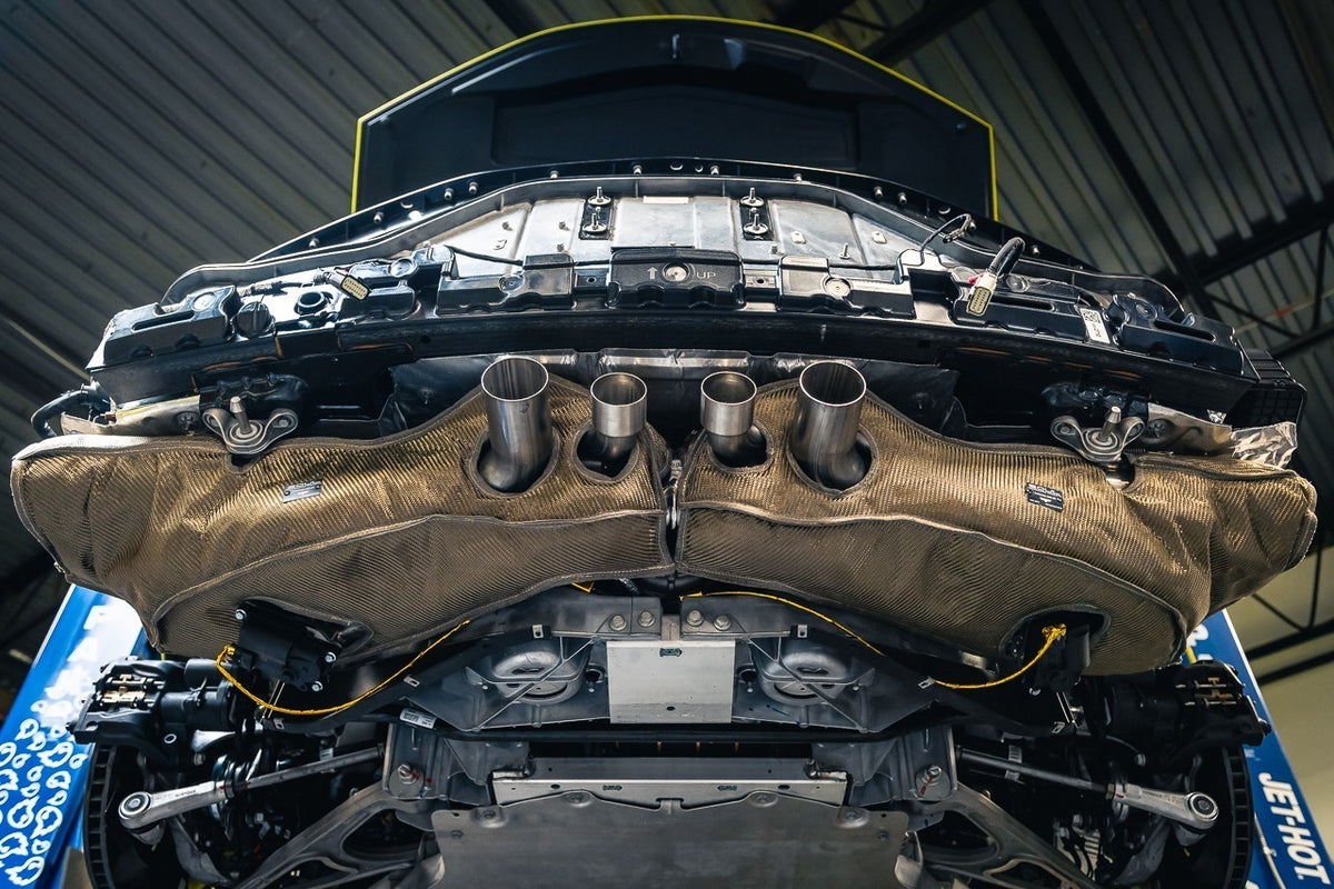 SOUL-Performance-Products-Corvette-C8-Z06-Valved-Exhaust-with-Blanket-on-car