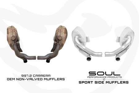 Porsche 997.2 Carrera Sport Side Mufflers