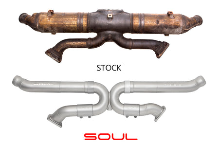 SOUL-Porsche-993-Carrera-Cat-Bypass-X-Pipe-Comparison