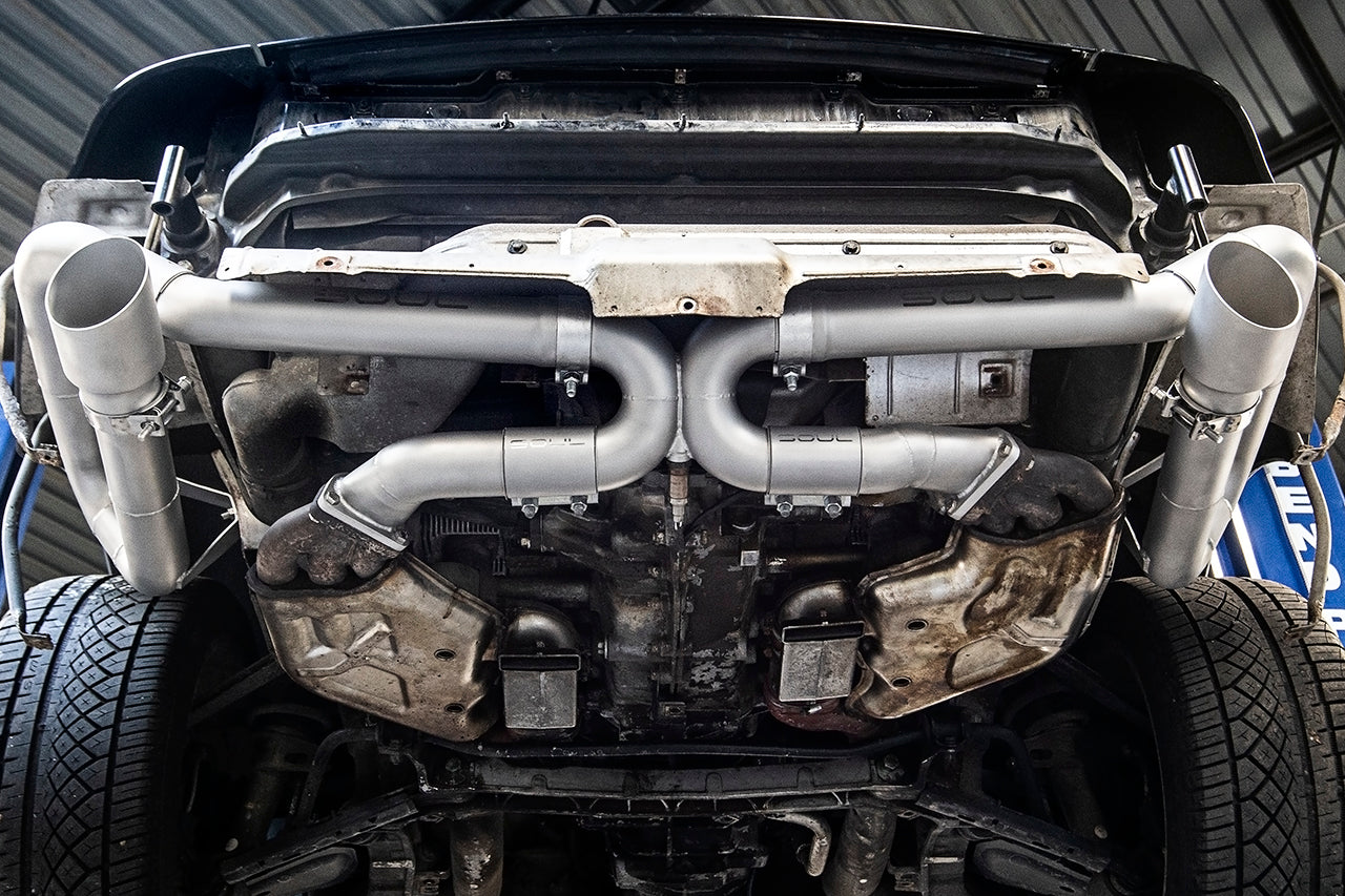 SOUL-Porsche-993-Carrera-Muffler-Bypass-Exhaust-Competition-Installed