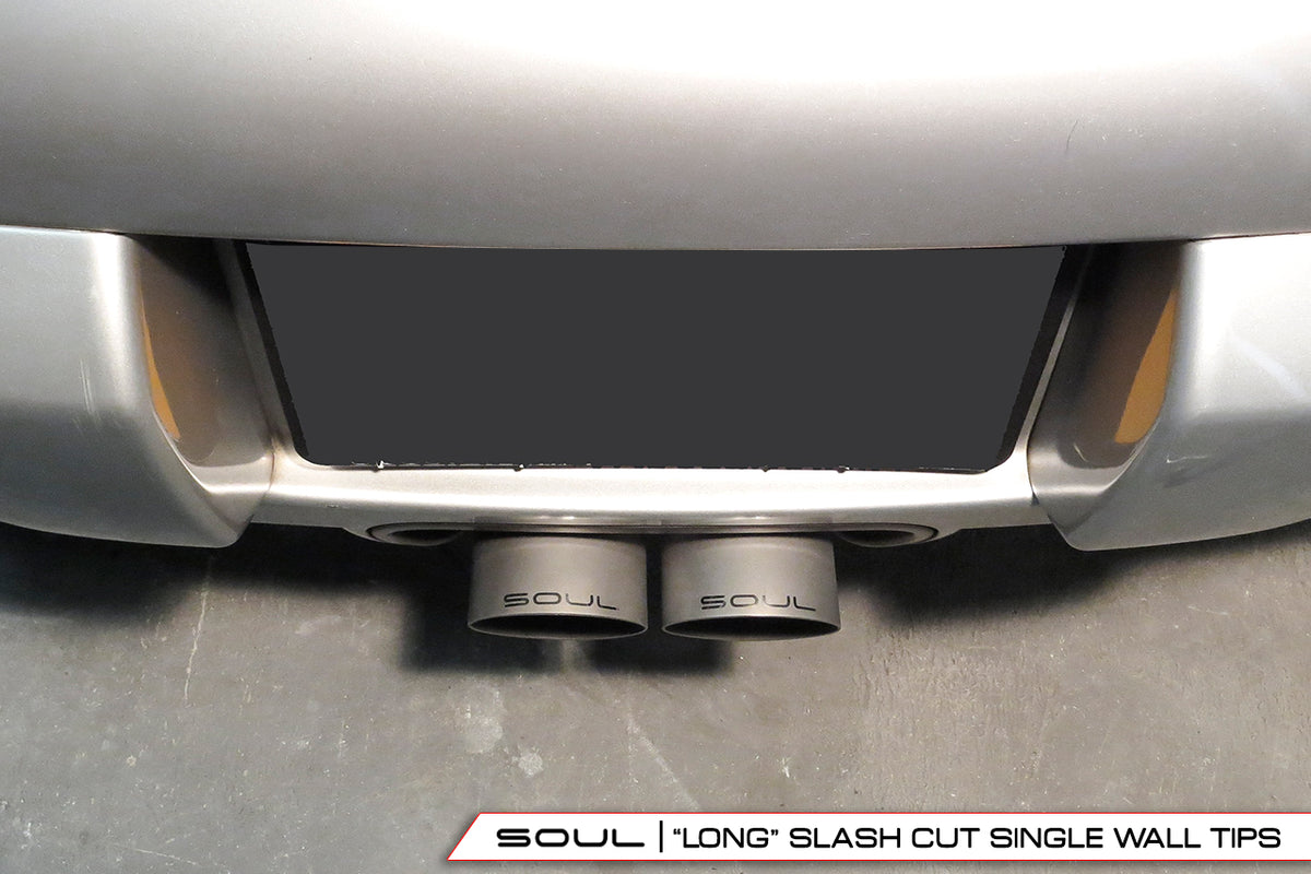 SOUL-Porsche-Boxster-Cayman-Bolt-On-X-Pipe-With-Tips-Product-987_1-Long-Slash-Cut-Single-Wall-Tips
