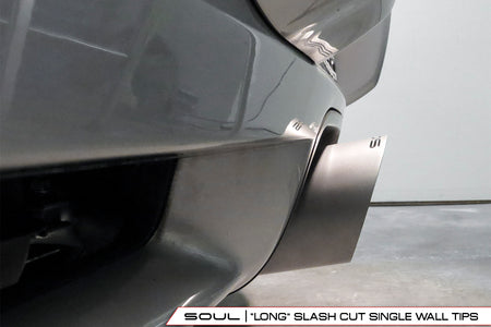 SOUL-Porsche-Boxster-Cayman-Bolt-On-X-Pipe-With-Tips-Product-987_1-Long-Slash-Cut-Single-Wall-Tips-Side