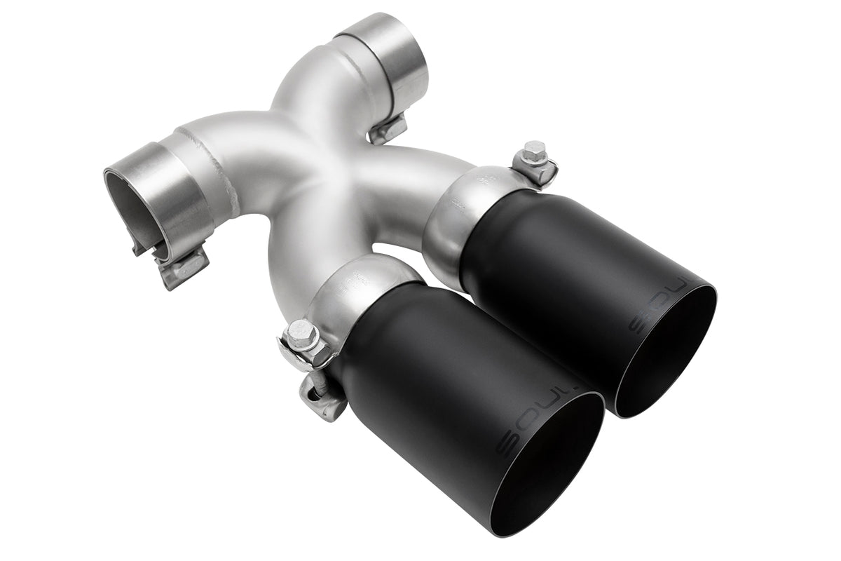 Porsche 987.2 / 981 Boxster / Cayman SOUL Bolt-On X-Pipe With Tips