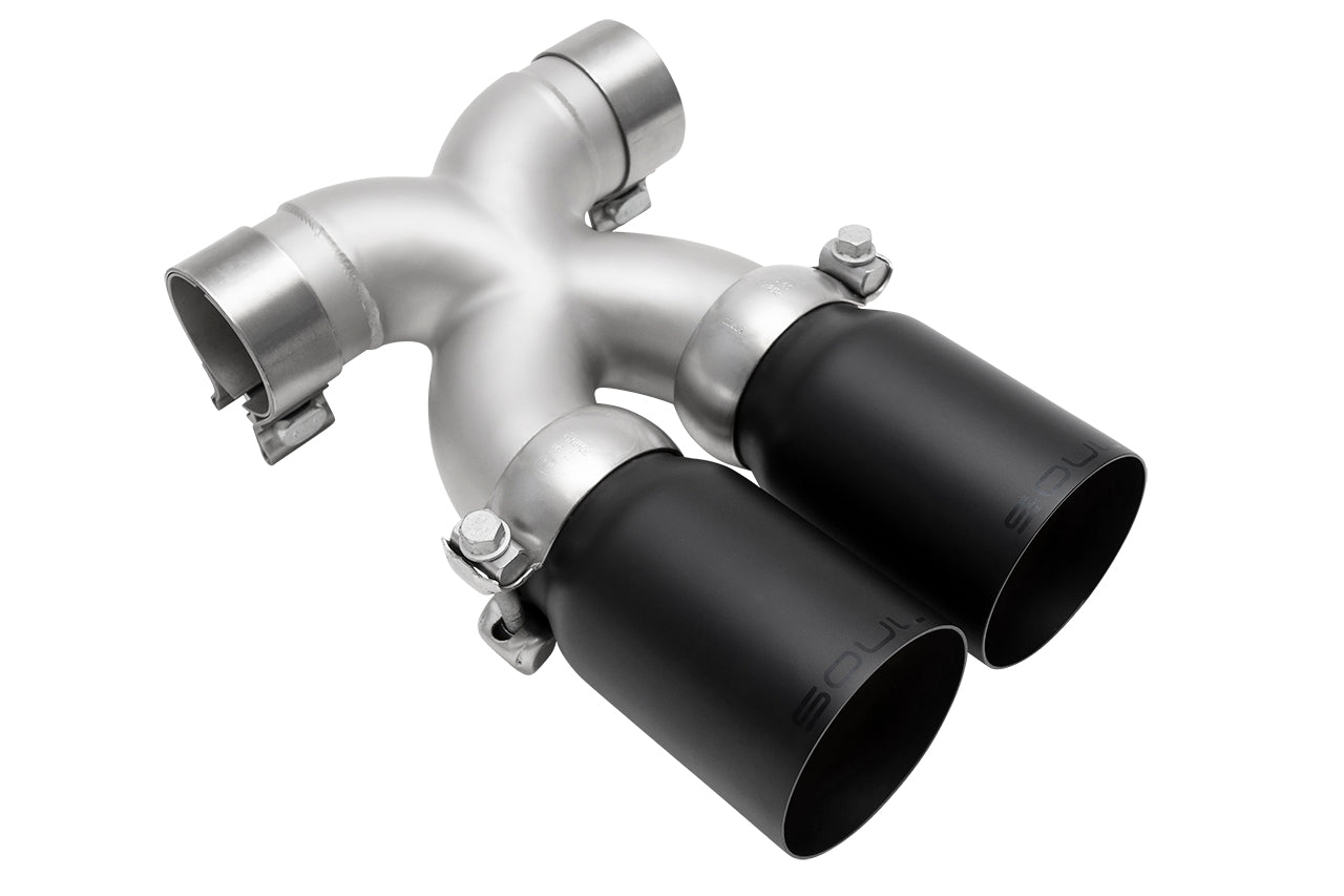Porsche 987.2 / 981 Boxster / Cayman SOUL Bolt-On X-Pipe With Tips