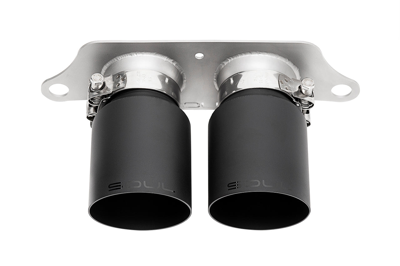 SOUL-Porsche-GT3-Bolt-On-Tips-Product-4-Inch-Straight-Cut-Single-Wall-Satin-Black