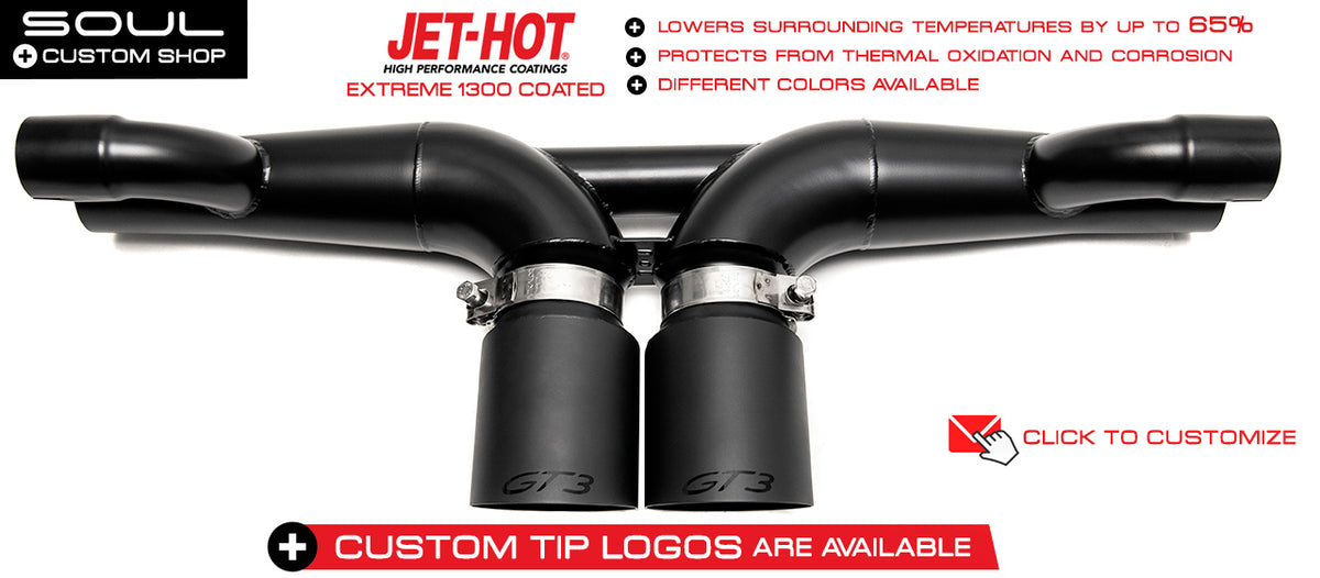 Porsche 991 GT3 / GT3 RS / 911R SOUL Center Muffler Bypass Exhaust