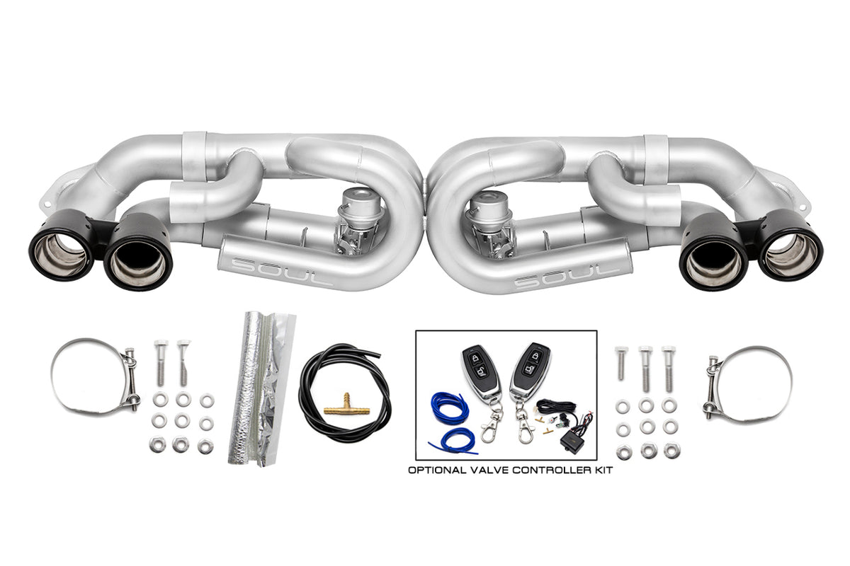 Porsche 991.1 Base with PSE / S / GTS Carrera SOUL Valved Performance Exhaust System