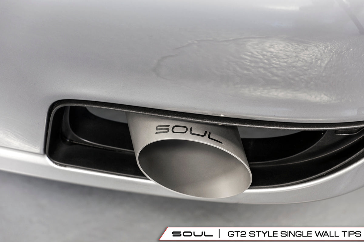 Soul-Performance-Products-997-Turbo-Competition-X-Pipe-Exhaust-System-GT2-Style-Single-Wall-Tips-Detail