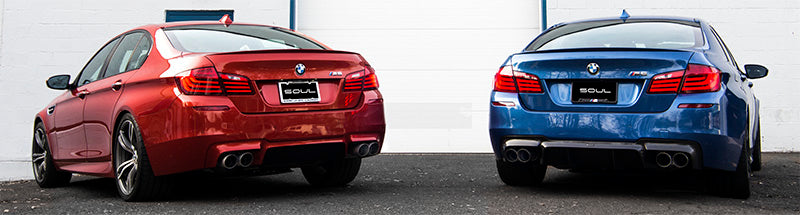 BMW F10 M5 SOUL Resonated Muffler Bypass Exhaust