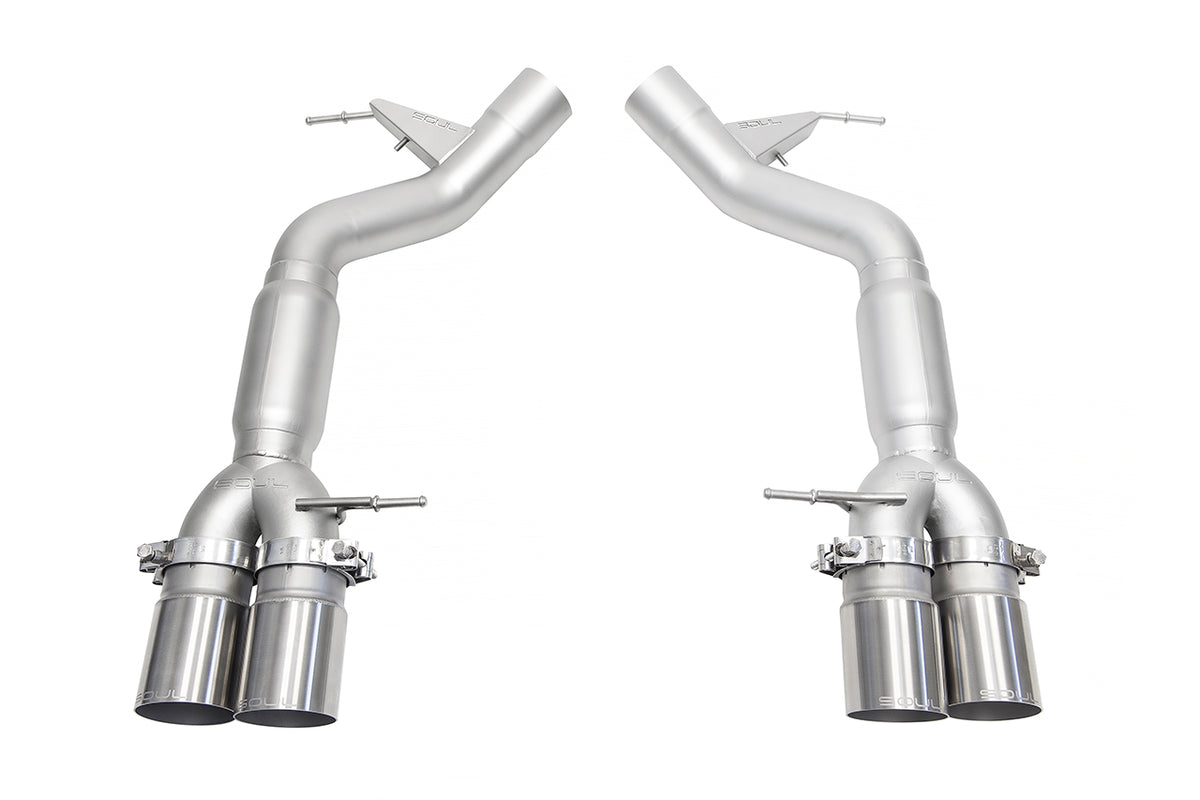 BMW F10 M5 SOUL Resonated Muffler Bypass Exhaust