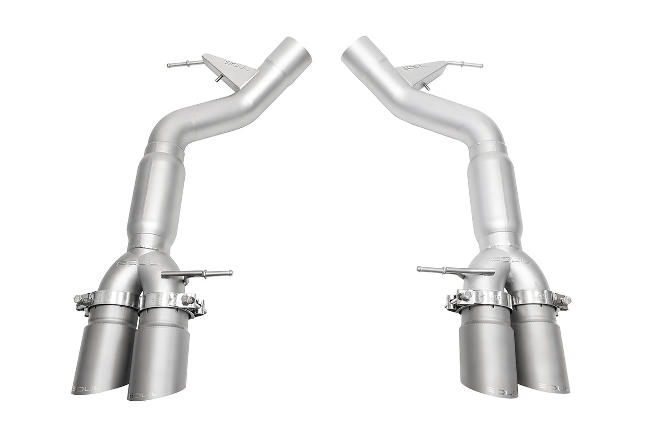BMW F10 M5 SOUL Resonated Muffler Bypass Exhaust