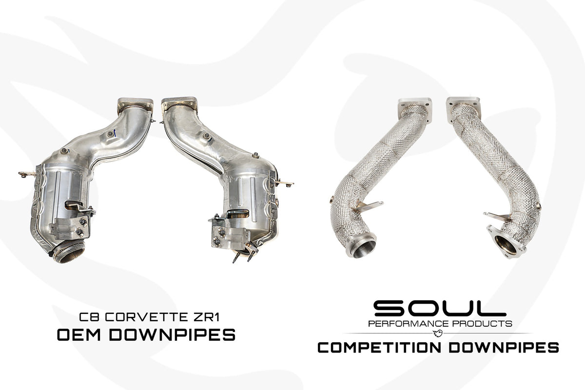Chevrolet C8 ZR1 / ZR1X SOUL Competition Downpipes