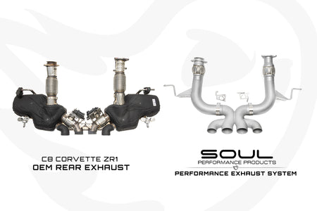 Chevrolet C8 ZR1 / ZR1X SOUL Performance Rear Exhaust System