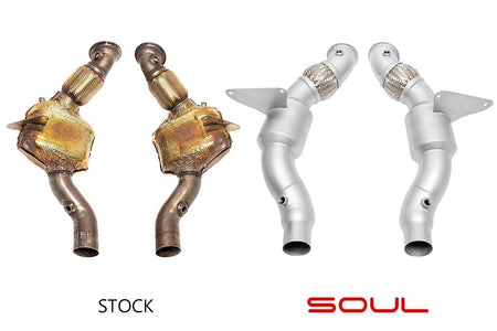Soul-Performance-Products-Ferrari-Sport-Catalytic-Converter-Downpipes-Comparison