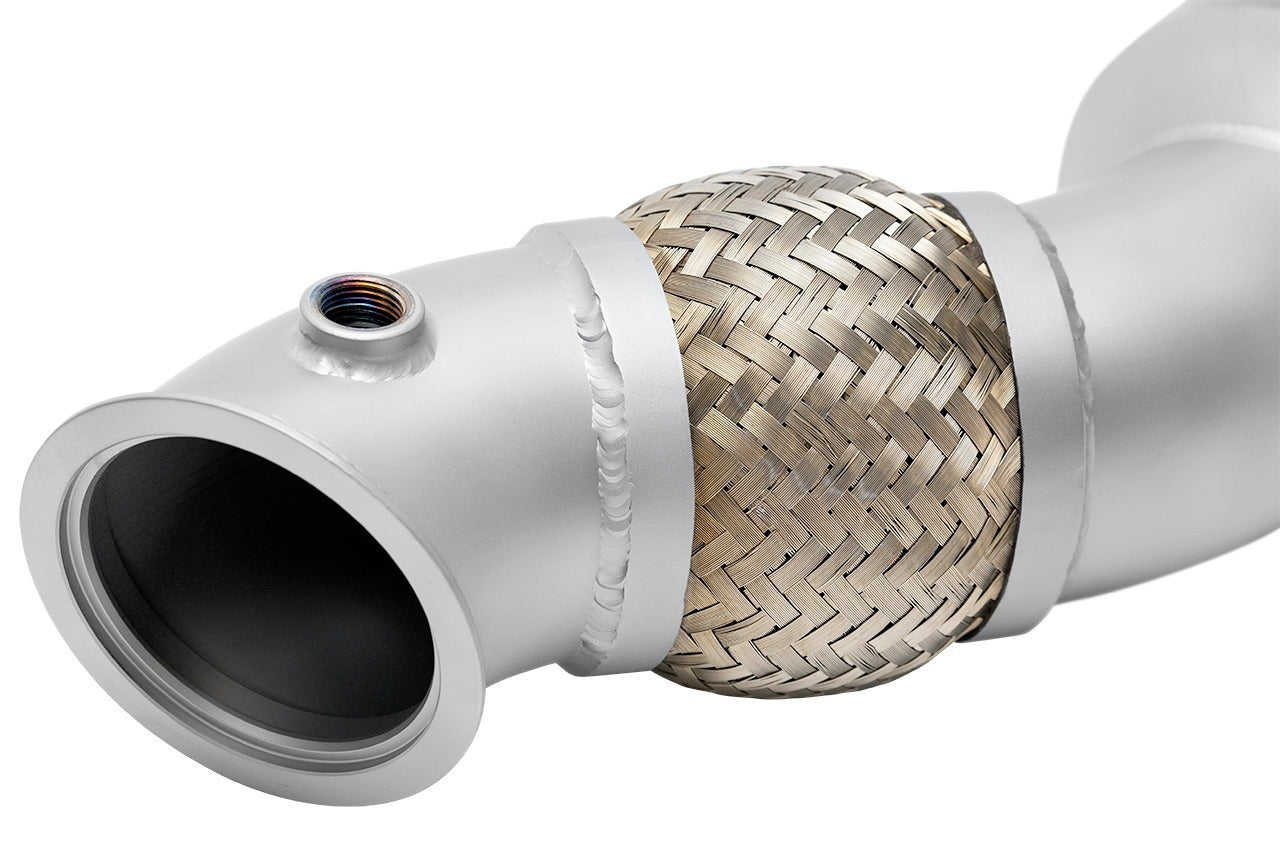 Soul-Performance-Products-Ferrari-Sport-Performance-Exhaust-System-Flex-Section-and-Flange-Detail