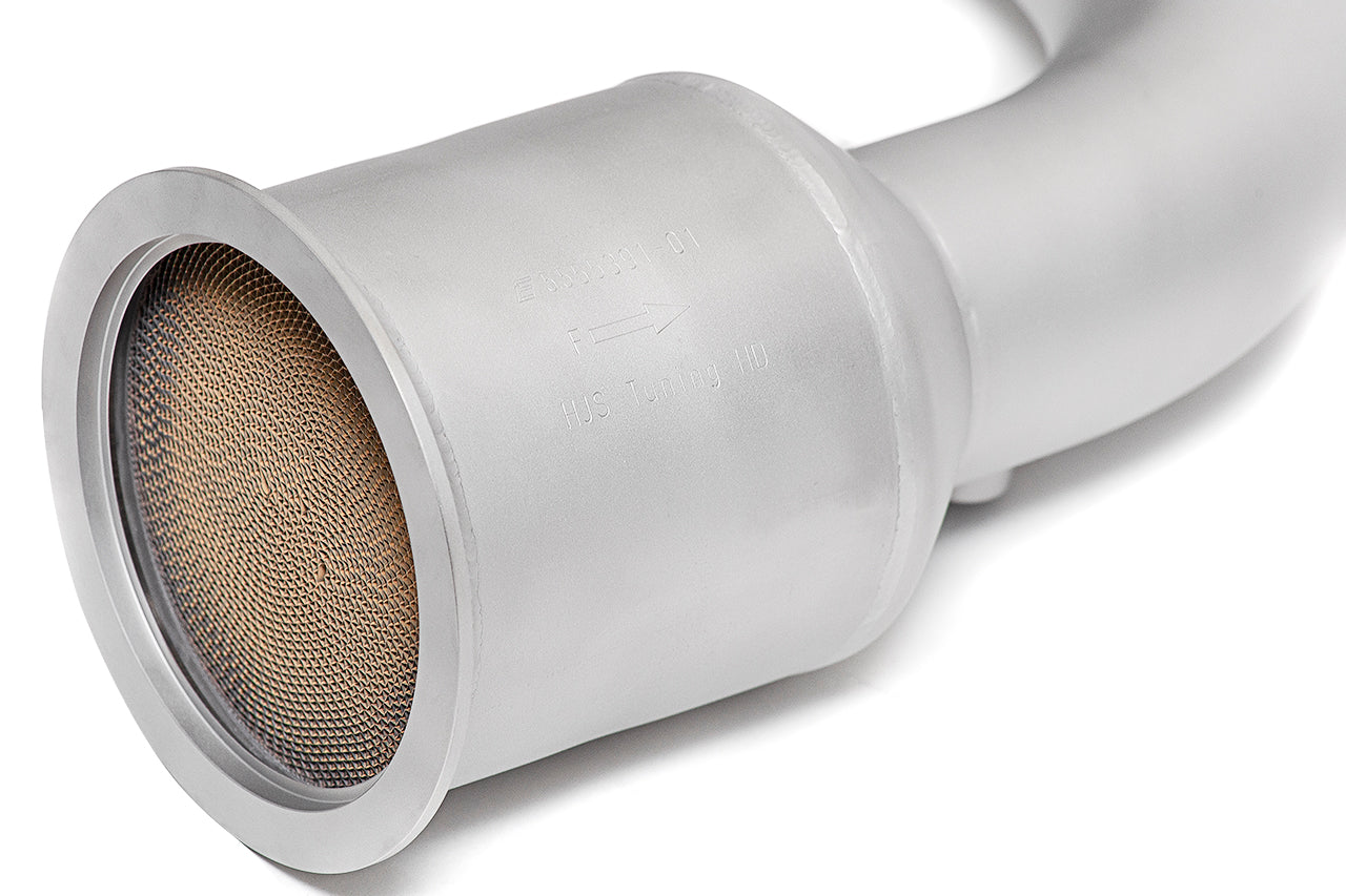 Soul-Performance-Products-Lamborghini-Urus-Sport-Catalytic-Converter-Downpipes-HJS-Catalytic-Converter-Detail