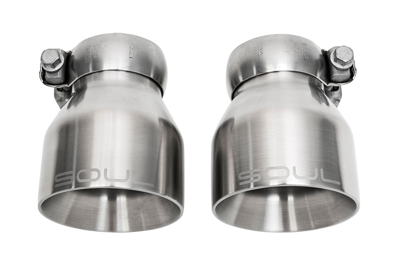 Soul-Performance-Products-Porsche-718-GT4-Spyder-GTS-Bolt-On-Tips-Straight-Cut-Double-Wall-Brushed-Product-Overhead-3.jpg