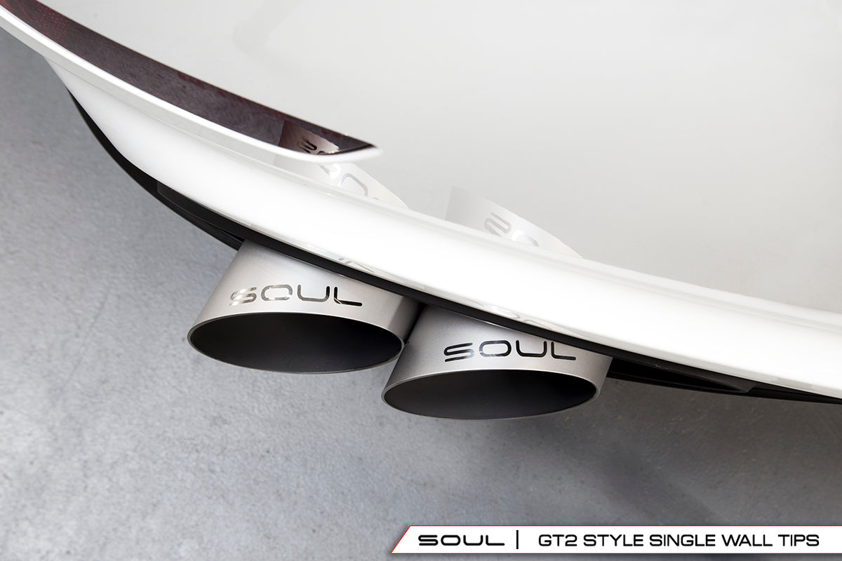 Soul-Performance-Products-Porsche-991-Turbo-Bolt-On-Tips-GT2-Style-Single-Wall-Installed-Overhead-2.jpg