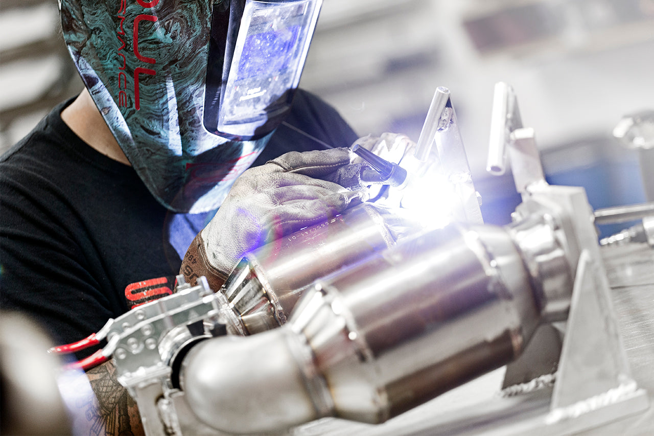 Soul-Performance-Products-Porsche-991-Turbo-Sport-Catalytic-Converters-Fabrication