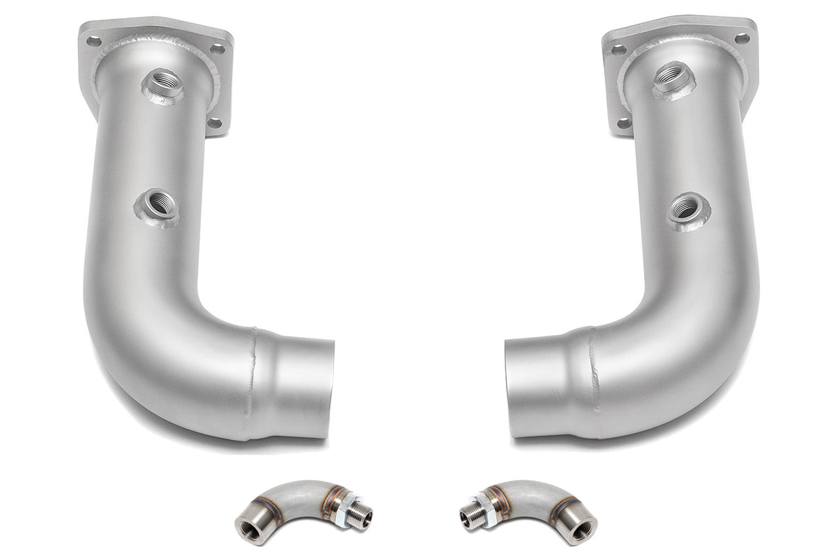 Soul-Performance-Products-Porsche-997.2-Turbo-Cat-Bypass-Pipes-Product-with-O2-Spacers