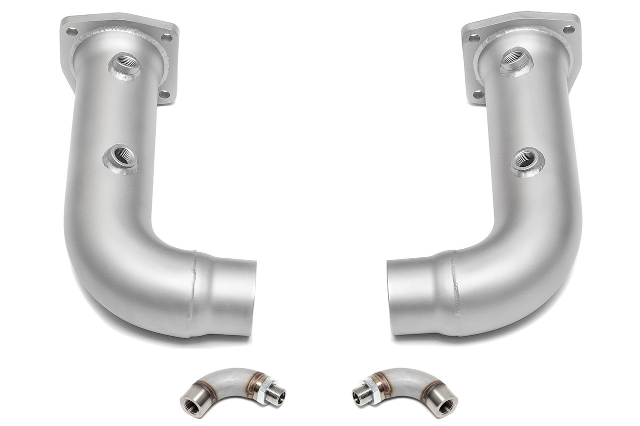 Soul-Performance-Products-Porsche-997.2-Turbo-Cat-Bypass-Pipes-Product-with-O2-Spacers