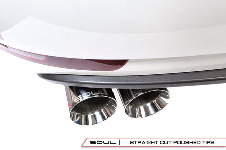 Soul-Performance-Products-Porsche-Macan-S-GTS-Turbo-Resonated-Muffler-Bypass-Exhaust-Installed-Straight-Cut-Polished-Tips-Detail