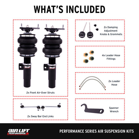 Air Lift Performance Front Air Suspension Kit for Audi 8P/8J and Volkswagen MK5/MK6 (76002) official product image 3